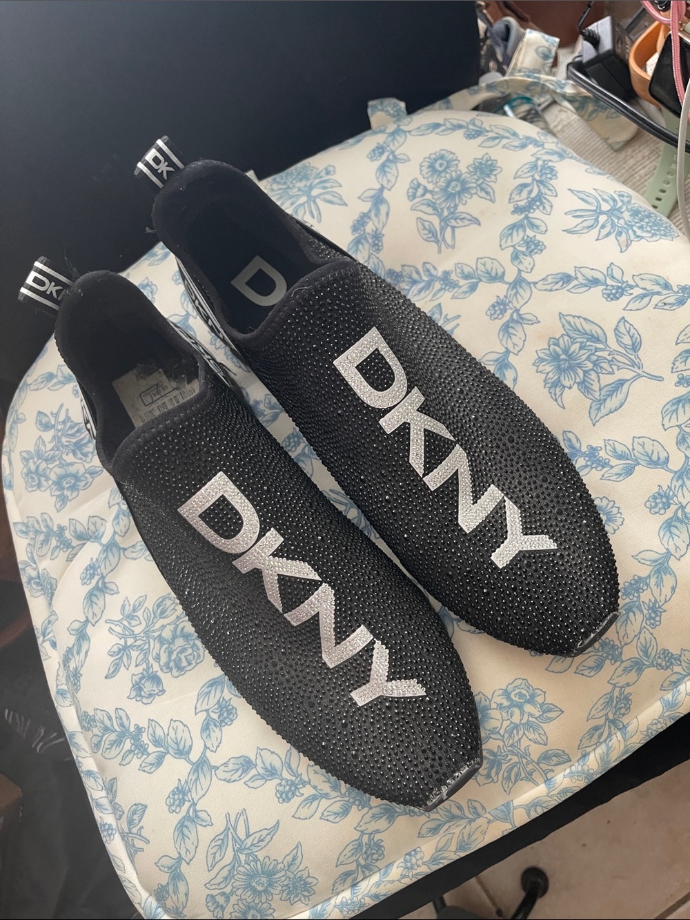 DKNY Logo Slip On Sneakers Womens Size 11